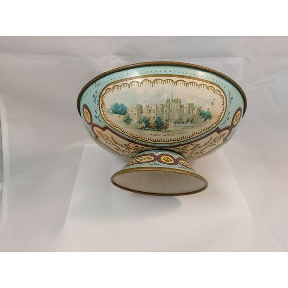 Vintage Metal/Tin Regal Compote - Bowl/Dish-Baret Ware England Windsor Castle - Picture 6 of 11